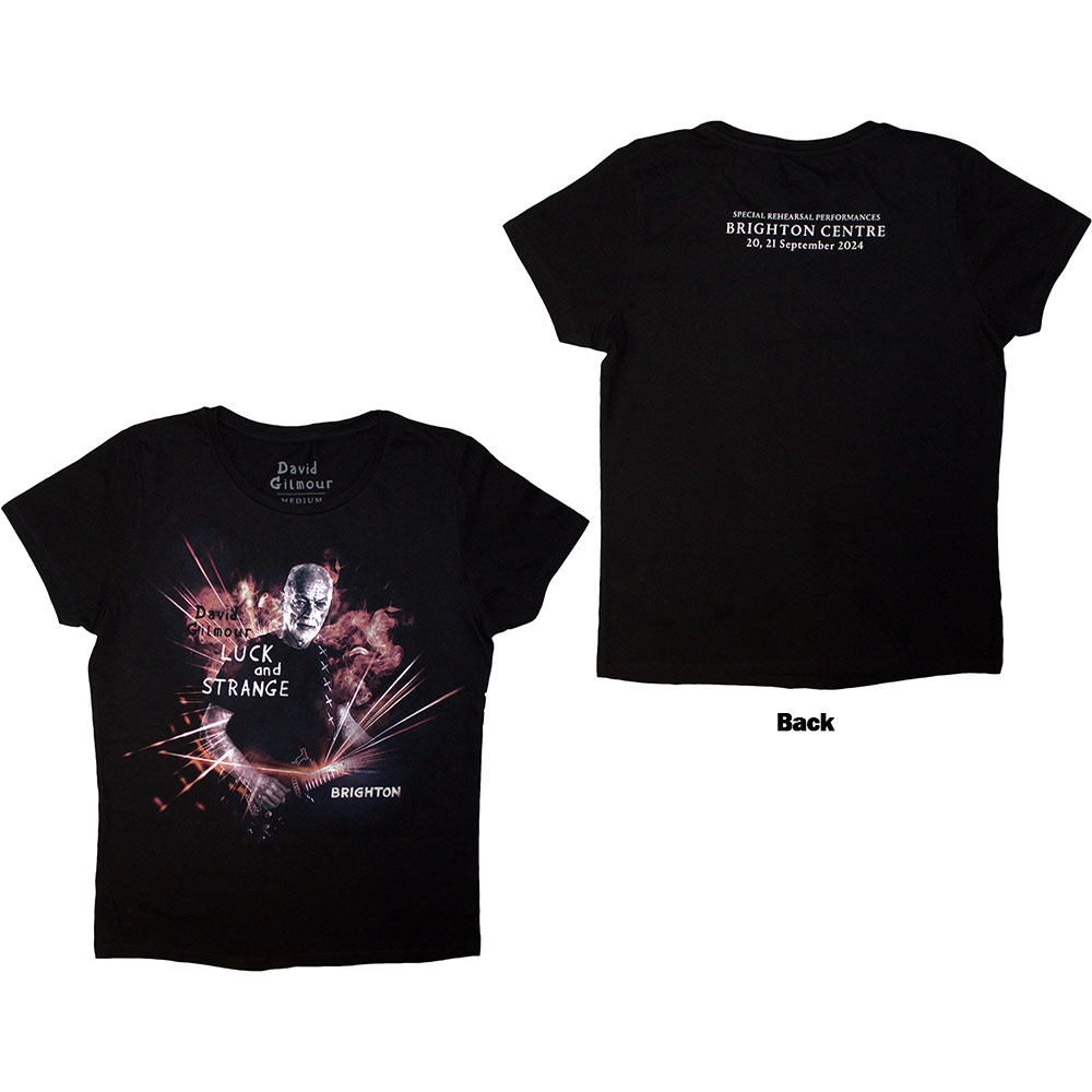 David Gilmour - Luck & Strange Brighton Dames Tshirt - Zwart